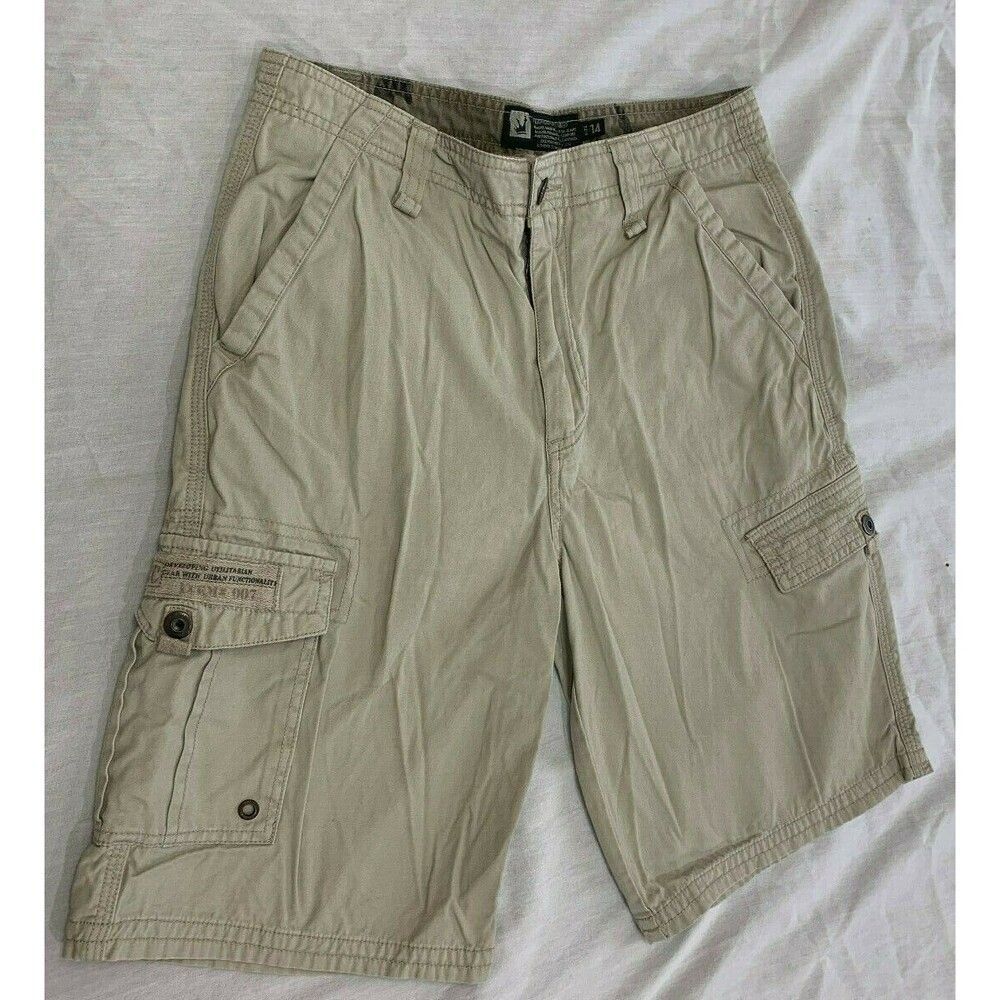 MICROS BOYS COTTON CARGO SHORTS SIZE 14